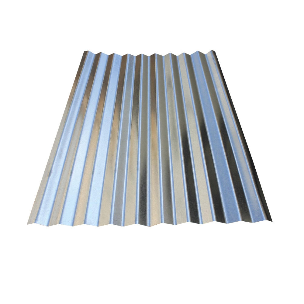 Metal Sales Panel 2.5-ft x 3-ft Corrugated Gray Steel Roof Panel, 32-Gauge