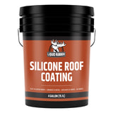Liquid Rubber Silicone Roof Coating, Brilliant White, 4-Gallon (43201US) Waterproof Elastomeric Roof Sealant