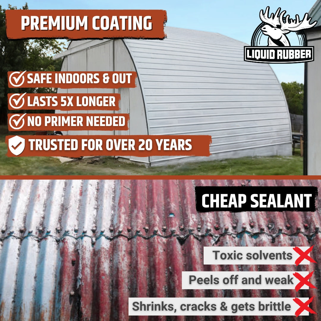 Liquid Rubber Silicone Roof Coating, Brilliant White, 4-Gallon (43201US) Waterproof Elastomeric Roof Sealant