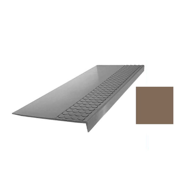 FLEXCO 12-in x 48-in Milk Chocolate Stair Nose Moulding