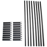 4 ft. Textured Black Aluminum Stair Picket and Spacer Set - Super Arbor