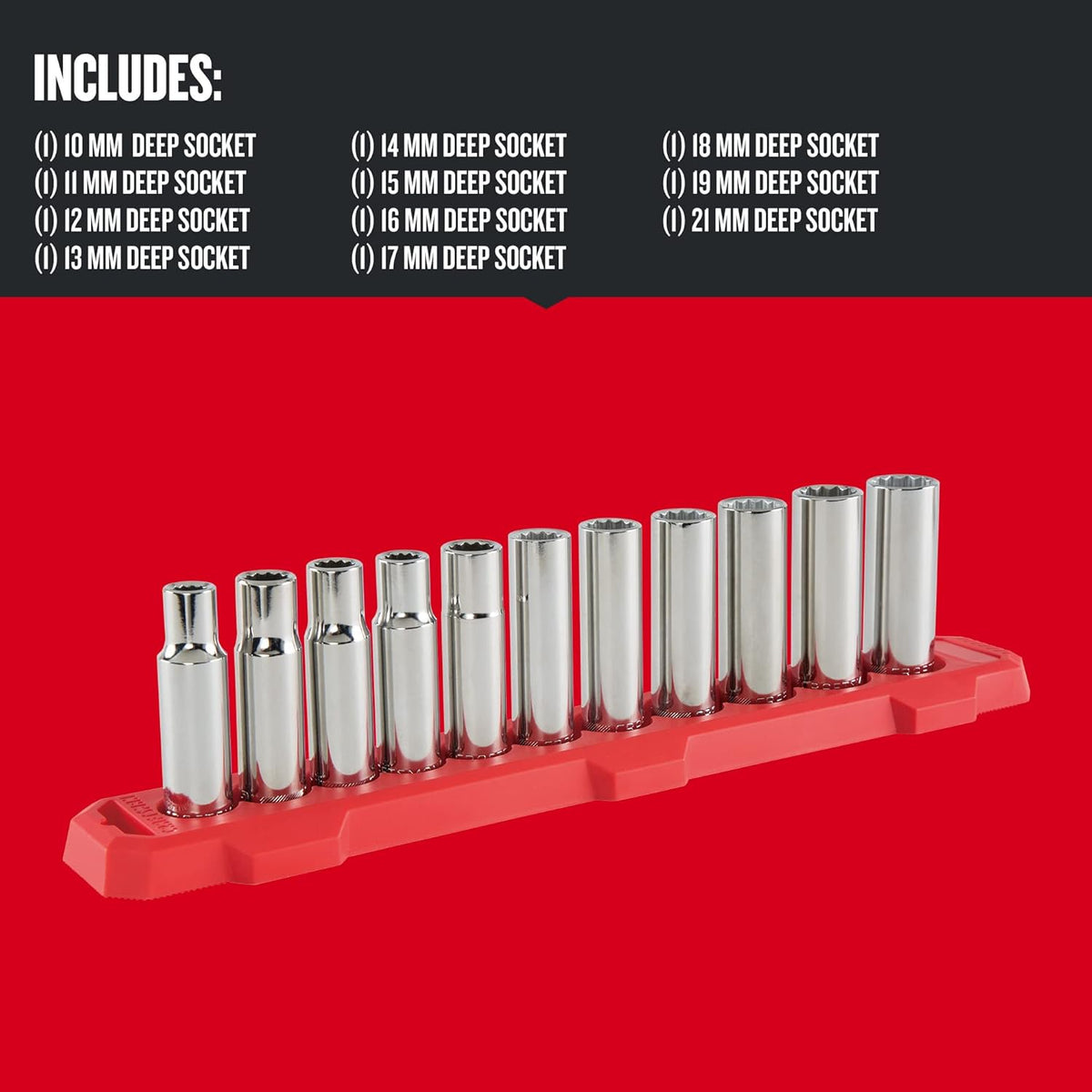 CRAFTSMAN 11-Piece Metric 1/2-in Drive 12-Point Deep Socket Set