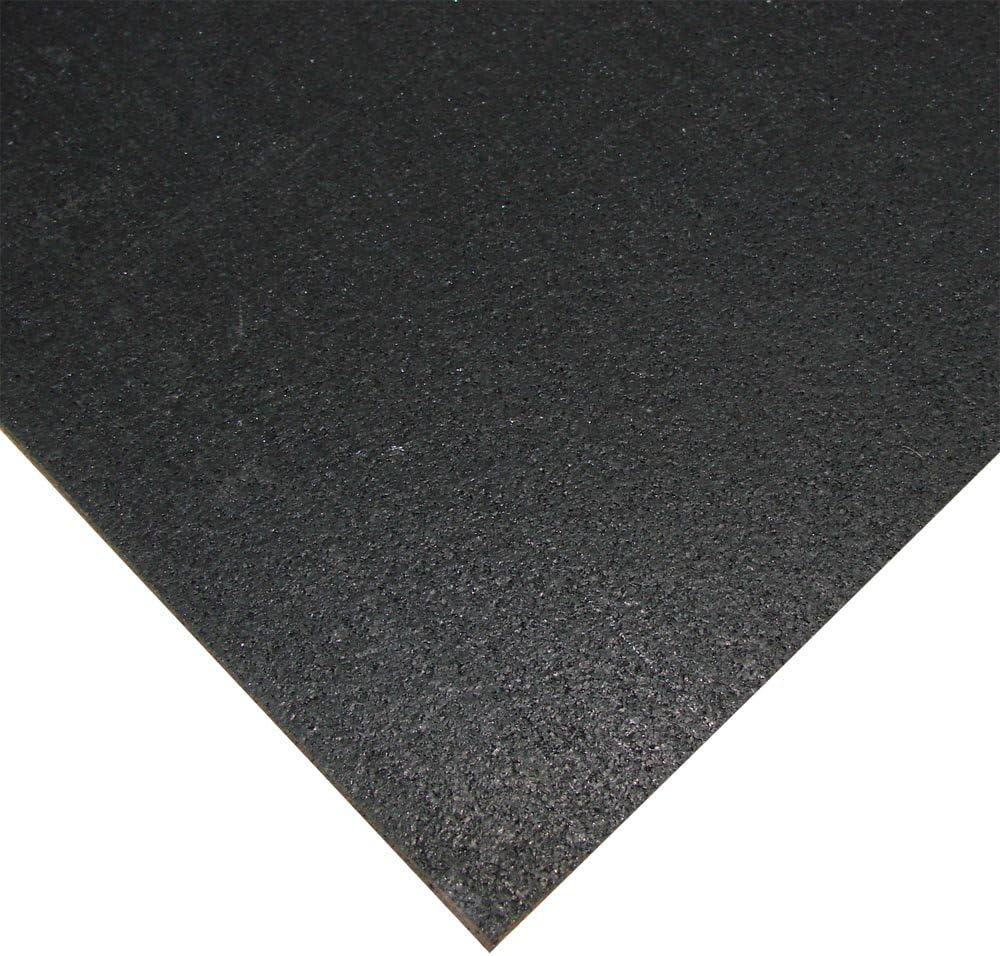Rubber-Cal "Elephant Bark" Rubber Flooring Roll, 3/16 in. Thick x 4 ft. Wide x 4.5 ft. Long, Red Dot