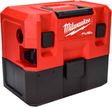 Milwaukee M12 FUEL Cordless 1.6 Gal. Wet/Dry Vacuum with AIR-TIP 1-1/4 in. – 2-1/2 in. (2-Piece) Cross Brush & Crevice Kit