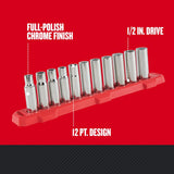 CRAFTSMAN 11-Piece Metric 1/2-in Drive 12-Point Deep Socket Set
