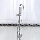 Ove Decors Athena Chrome 1-Handle Freestanding Bathtub Faucet with Hand Shower