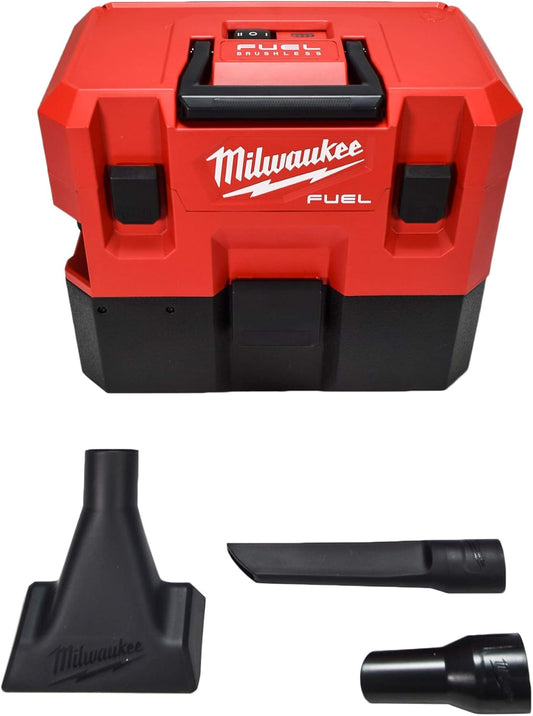 Milwaukee M12 FUEL 12-Volt Lithium-Ion Cordless 1.6 Gal. Wet/Dry Vacuum with AIR-TIP 1-1/4 in.–2-1/2 in. Flexible Crevice Tool
