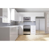 Cambridge 21-in W x 36-in H x 12-in D Glossy White Engineered Wood Door Wall Stock Cabinet