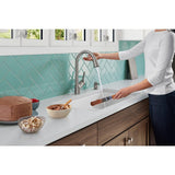 Setra Single-Handle Touchless Pull-Down Sprayer Kitchen Faucet in Vibrant Stainless - Super Arbor