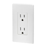 Decora 15 Amp Tamper Resistant Duplex Outlet, White - Super Arbor