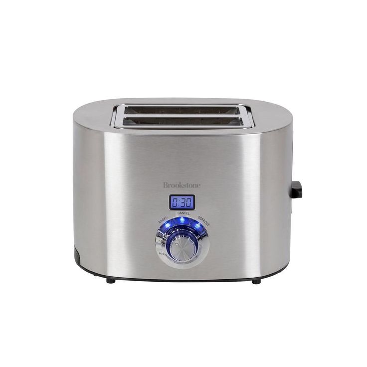 1350 W 2-Slice Stainless Steel Wide Slot Toaster