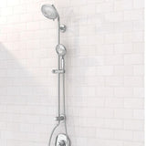 Spectra Versa 4-Spray Round 36 in. Shower System Kit with Hand Shower 1.8 GPM in Polished Chrome
