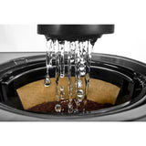 12-Cup Drip Grey Coffee Maker with Spiral Showerhead Matte Charcoal