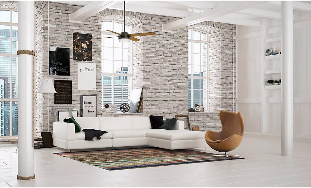 Hunter Dempsey 60-in Brushed Nickel LED Indoor Ceiling Fan with Remote, 4-Blade
