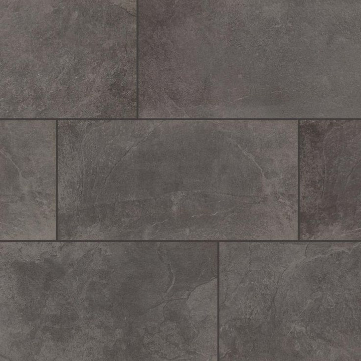 TrafficMASTER Cascade Ridge 24 in. x 12 in. Slate Ceramic Floor and Wall Tile (15.04 sq. ft. / case)