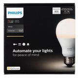 White A19 LED 60W Equivalent Dimmable Smart Wireless Lighting Starter Kit (2 Bulbs and Bridge)