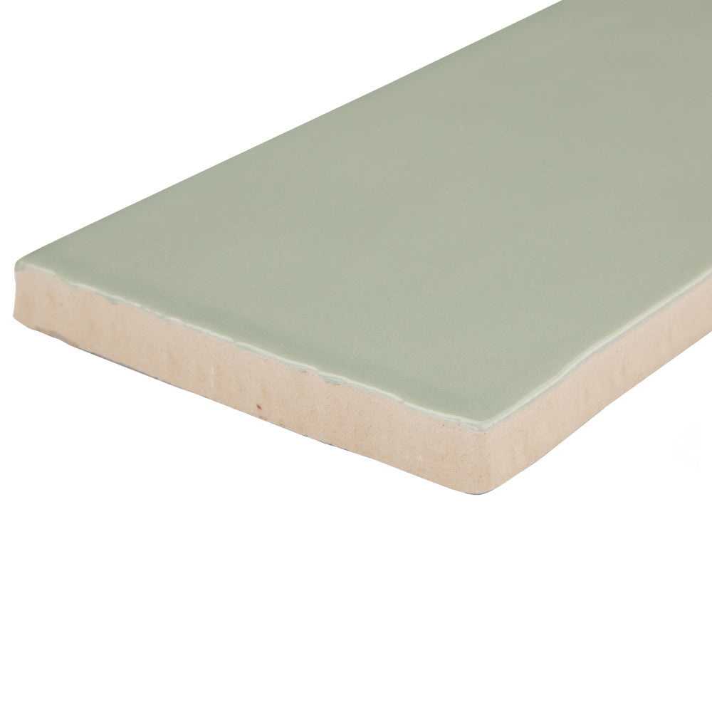 Merola Tile Chester Sage 3 in. x 12 in. Ceramic Wall Subway Tile (5.93 sq. ft. / Case)