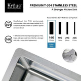 All-in-One Farmhouse Apron Front Stainless Steel 33 in. Double Bowl Kitchen Sink with Faucet in Stainless Steel