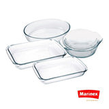 Celebrity 5-Piece Glass Oven/Microwave Bakeware Set.