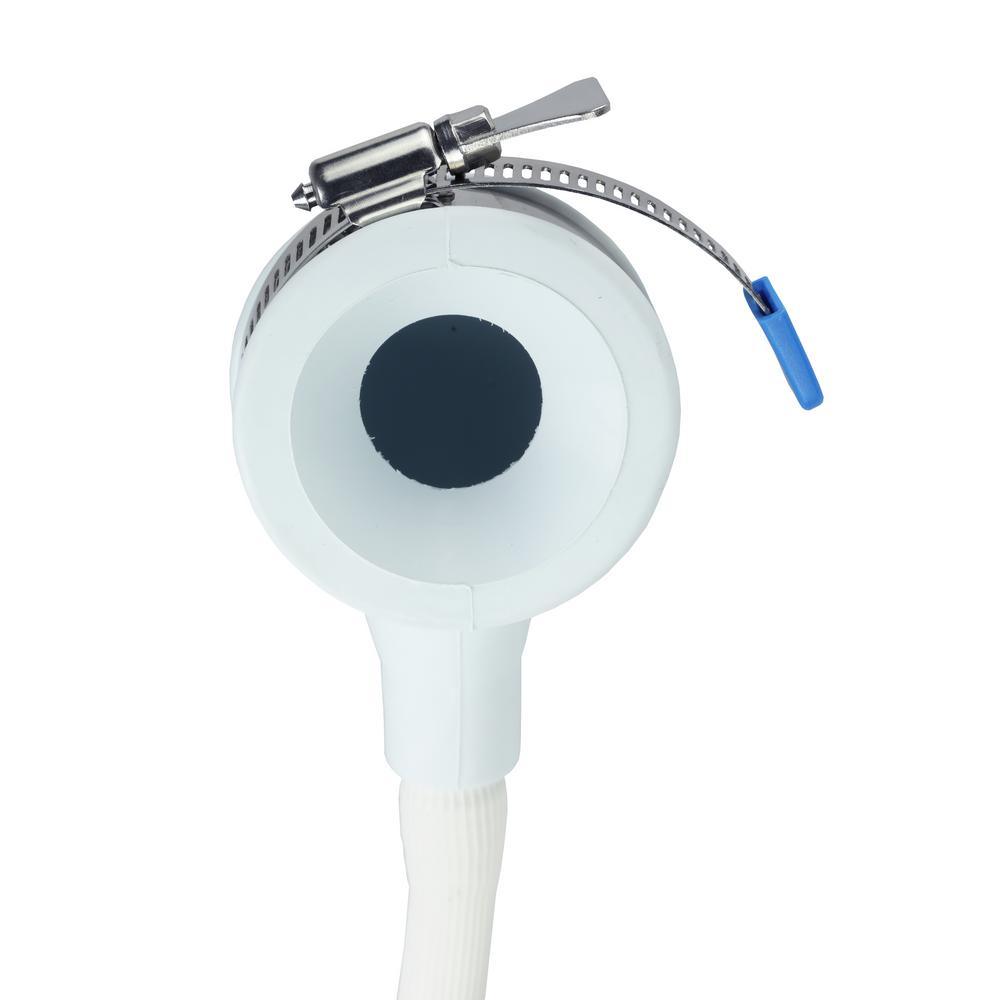 1-Spray 2 in. Single Wall Mount Handheld Shower Head in White - Super Arbor