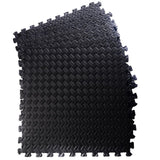 Zimtown 42 Pcs Interlocking Foam Floor Tiles, 168Sq Eva Black Puzzle Exercise Mat, Protective Flooring Pad Gym Equipment Cushion, for Exercising, Yoga, Kids, Babies, Playroom, Camping