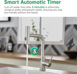 Cenosa Touchless Kitchen Faucet with Motion Sensor and Pull Down Sprayer, Brushed Nickel