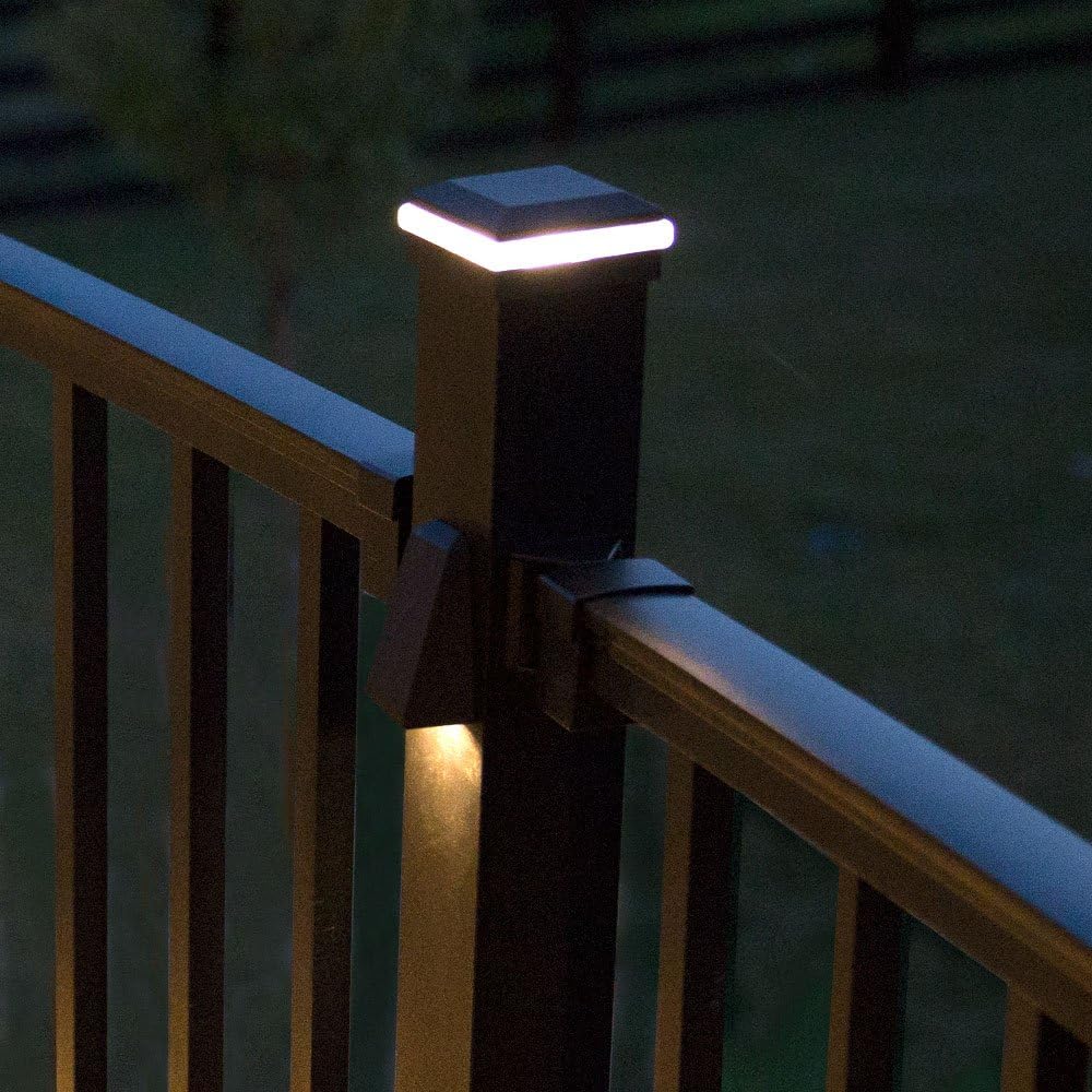 Trex 2-Pack Lighting Black Low Voltage Plug-in LED Post Light