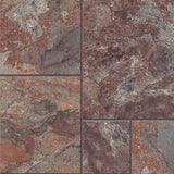 Congoleum Sample – AirStep Evolution Terrace Iced Mocha Waterproof Stone-Look Glue-Down Sheet Vinyl