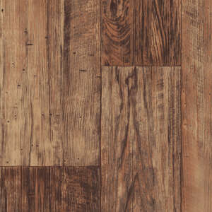 Congoleum AirStep Evolution Colonial Plank 12-ft W x Cut-to-Length Wagon Wheel Wood Look Low-Gloss Finish Sheet Vinyl