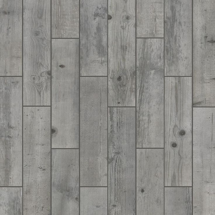 Florida Tile Home Collection Timber Grey 6 in. x 24 in. Porcelain Floor and Wall Tile (14 sq. ft. / case)