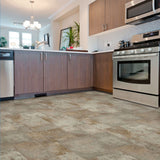 Congoleum AirStep Evolution Pathways 12-ft W Cut-to-Length Pacific Crest Trail Stone-Look Low-Gloss Sheet Vinyl Flooring