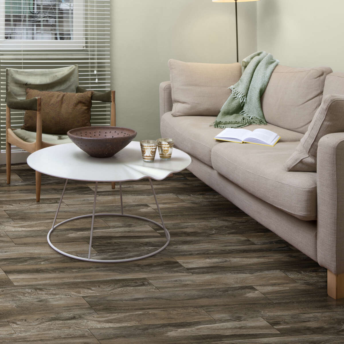 Congoleum AirStep Evolution Acacia Sierra Foothills 12‑ft W Cut-to-Length Wood-Look Low-Gloss Sheet Vinyl Flooring