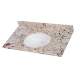 31 in. x 22 in. Stone Effects Vanity Top in Cascade with White Sink - Super Arbor