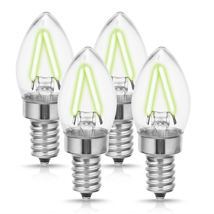 YANSUN 20-Watt Equivalent C7 Edison Blue LED Filament Light Bulb (4-Pack)