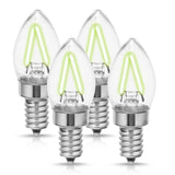 YANSUN 20-Watt Equivalent C7 Edison Blue LED Filament Light Bulb (4-Pack)