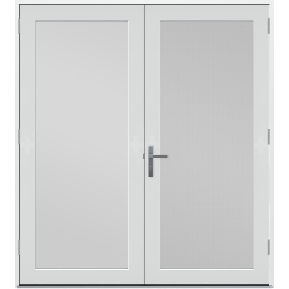 JELD-WEN 72-in x 80-in Fiberglass French, Left-hand inswing – product-only view