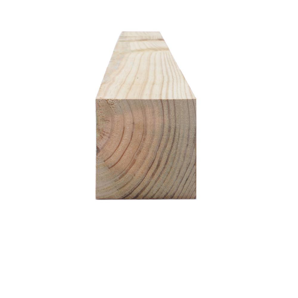4 in. x 4 in. x 10 ft. #2 Ground Contact Pressure-Treated Timber - Super Arbor