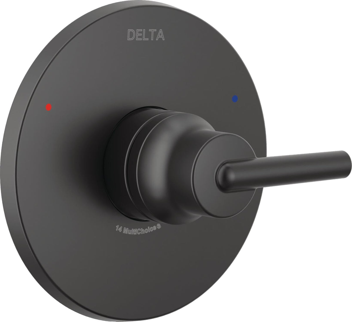 Delta Trinsic 0.5-in ID Matte Black Bathtub/Shower Escutcheon Trim Ring, 6.5-in Dia