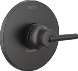 Delta Trinsic 0.5-in ID Matte Black Bathtub/Shower Escutcheon Trim Ring, 6.5-in Dia