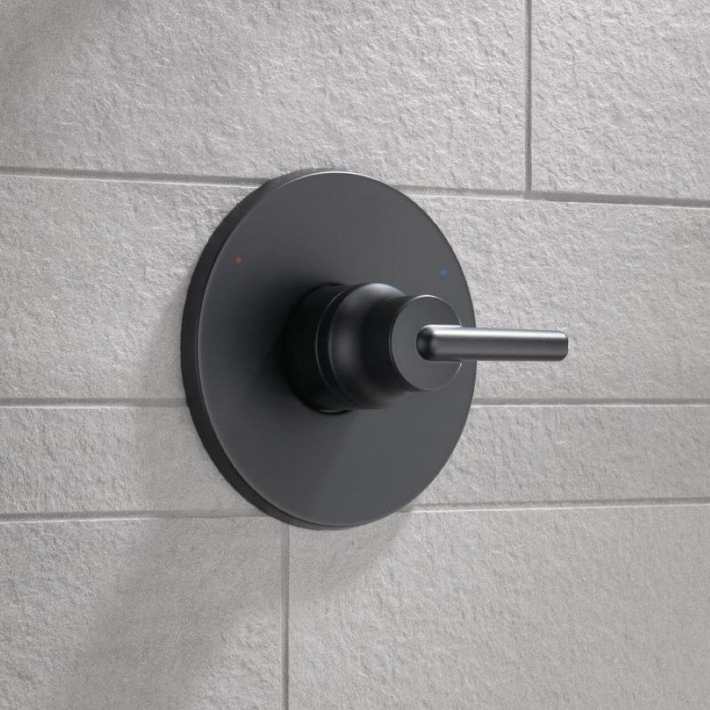 Delta Trinsic 0.5-in ID Matte Black Bathtub/Shower Escutcheon Trim Ring, 6.5-in Dia