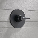 Delta Trinsic 0.5-in ID Matte Black Bathtub/Shower Escutcheon Trim Ring, 6.5-in Dia
