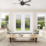 JELD-WEN 72-in x 80-in Fiberglass French, Right-hand inswing – additional view 4