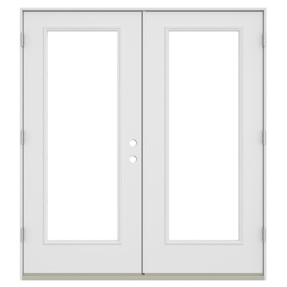 JELD-WEN 72-in x 80-in Steel French, Right-hand inswing – product-only view