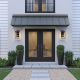 JELD-WEN 72-in x 80-in Steel French, Left-hand inswing – installed room view