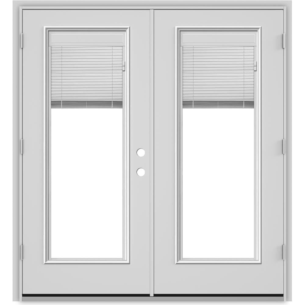 JELD-WEN 72-in x 80-in Steel French, Right-hand inswing – product-only view