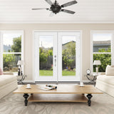 JELD-WEN 72-in x 80-in Fiberglass French, Right-hand inswing – additional view 4