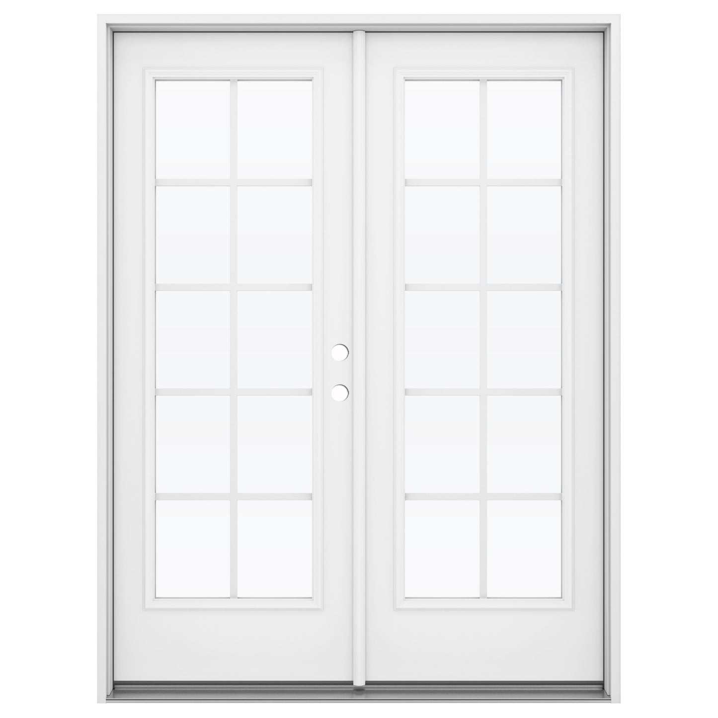 JELD-WEN 72-in x 80-in Steel French, Left-hand inswing – primary product view