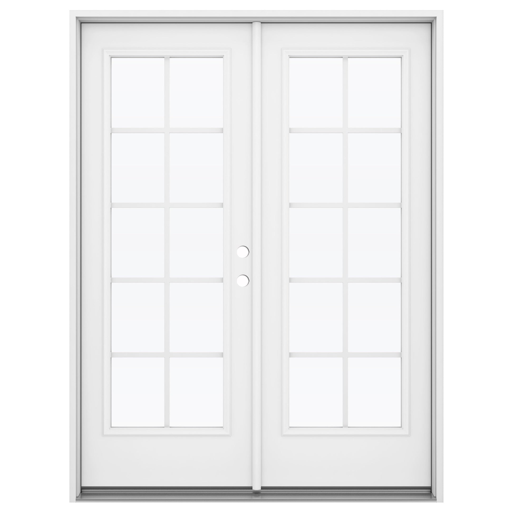 JELD-WEN 72-in x 80-in Steel French, Left-hand inswing – primary product view