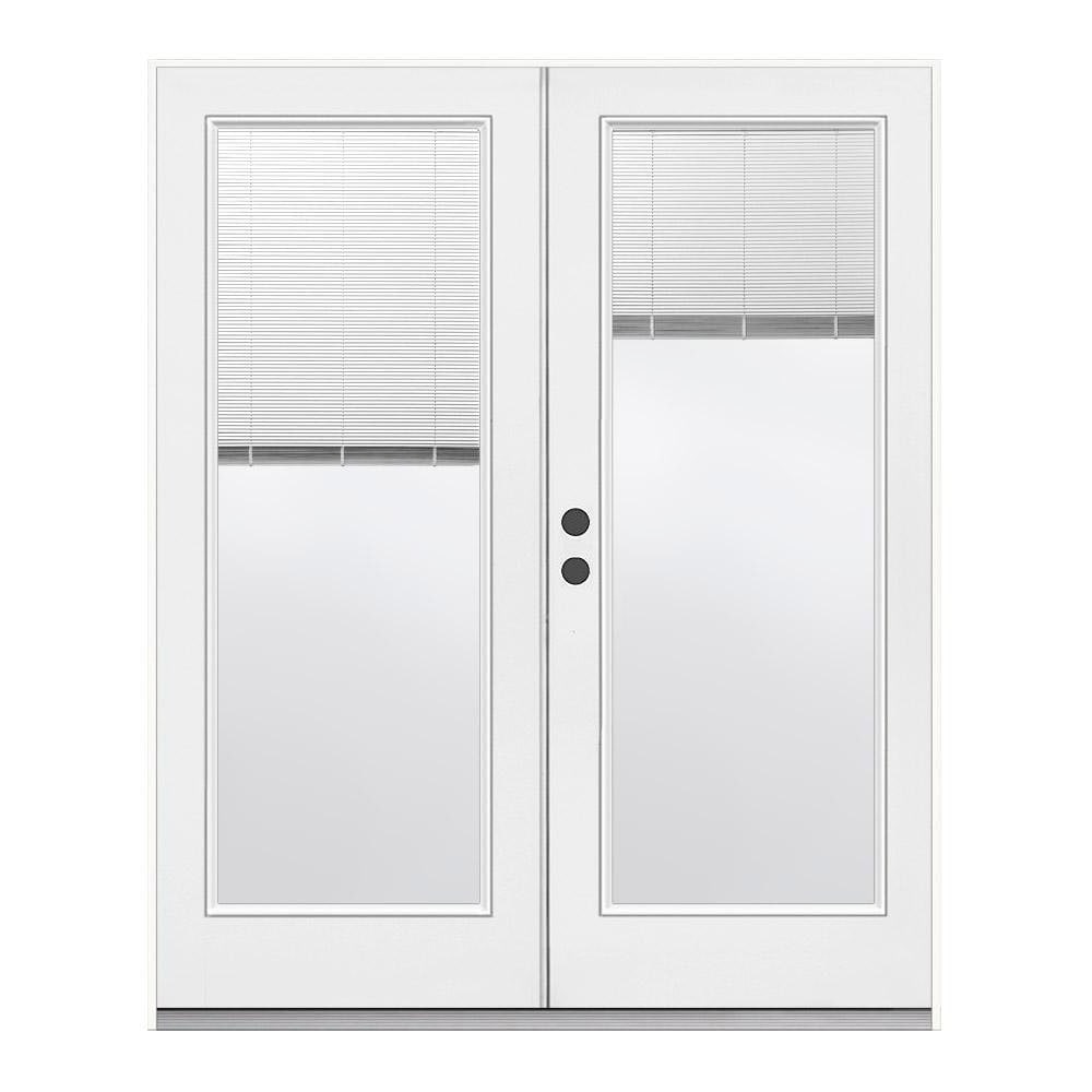 JELD-WEN 72-in x 80-in Steel French, Right-hand inswing – primary product view