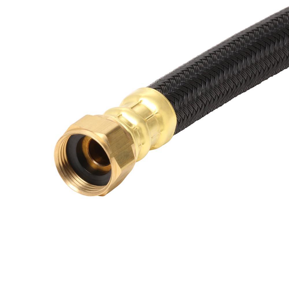 3/4 in. MIP x 3/4 in. FIP x 18 in. Polymer Braided Water Heater Connector (0.57 in. I.D.) - Super Arbor